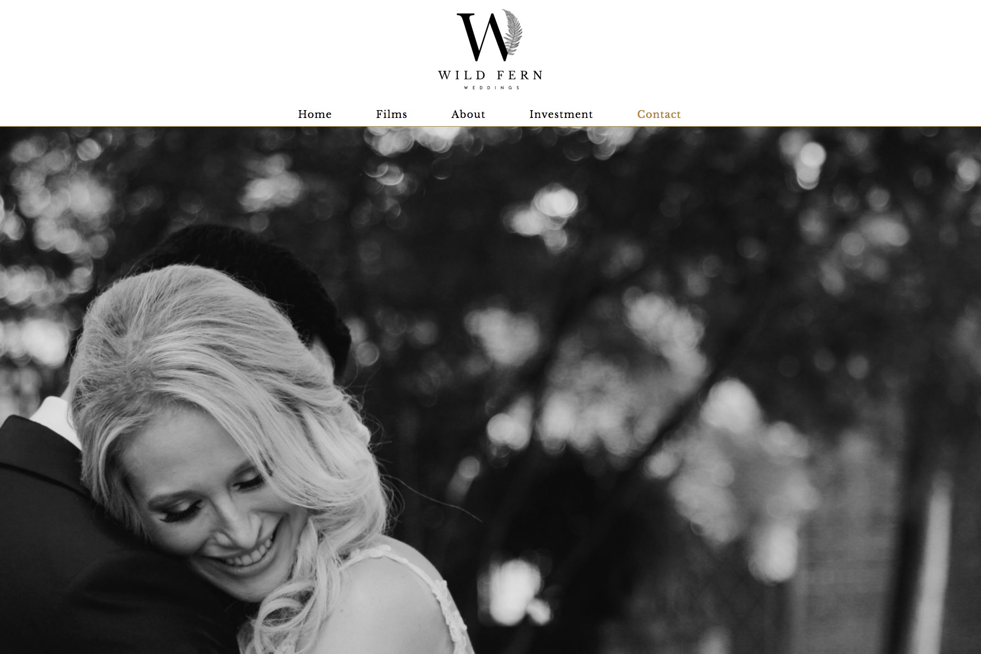 Web Design - Wild Fern Weddings