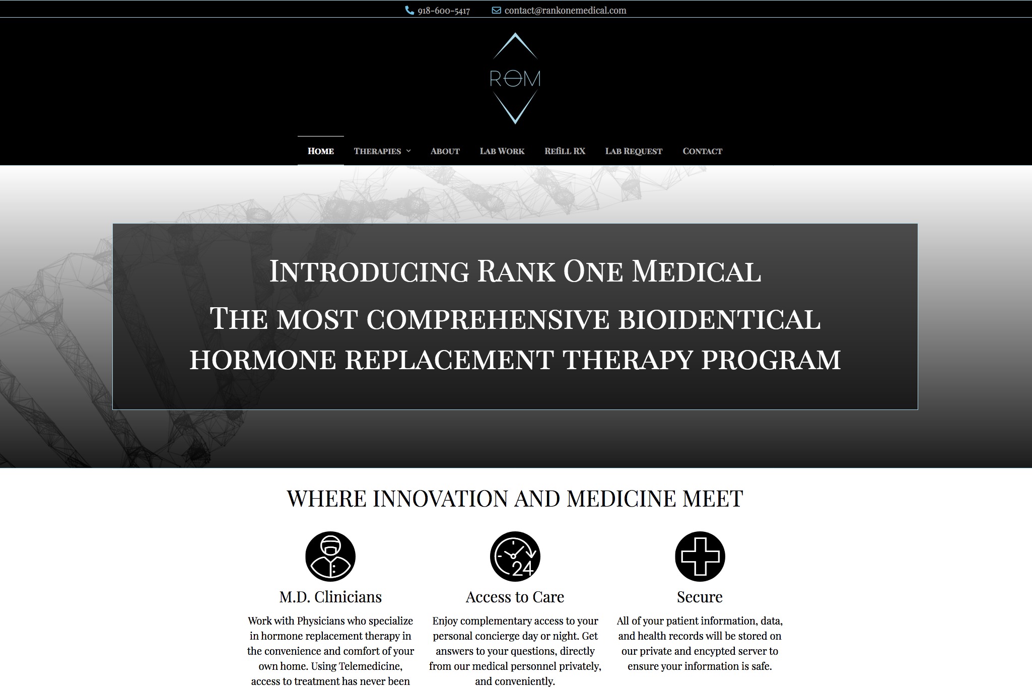 Website for hormone clinic