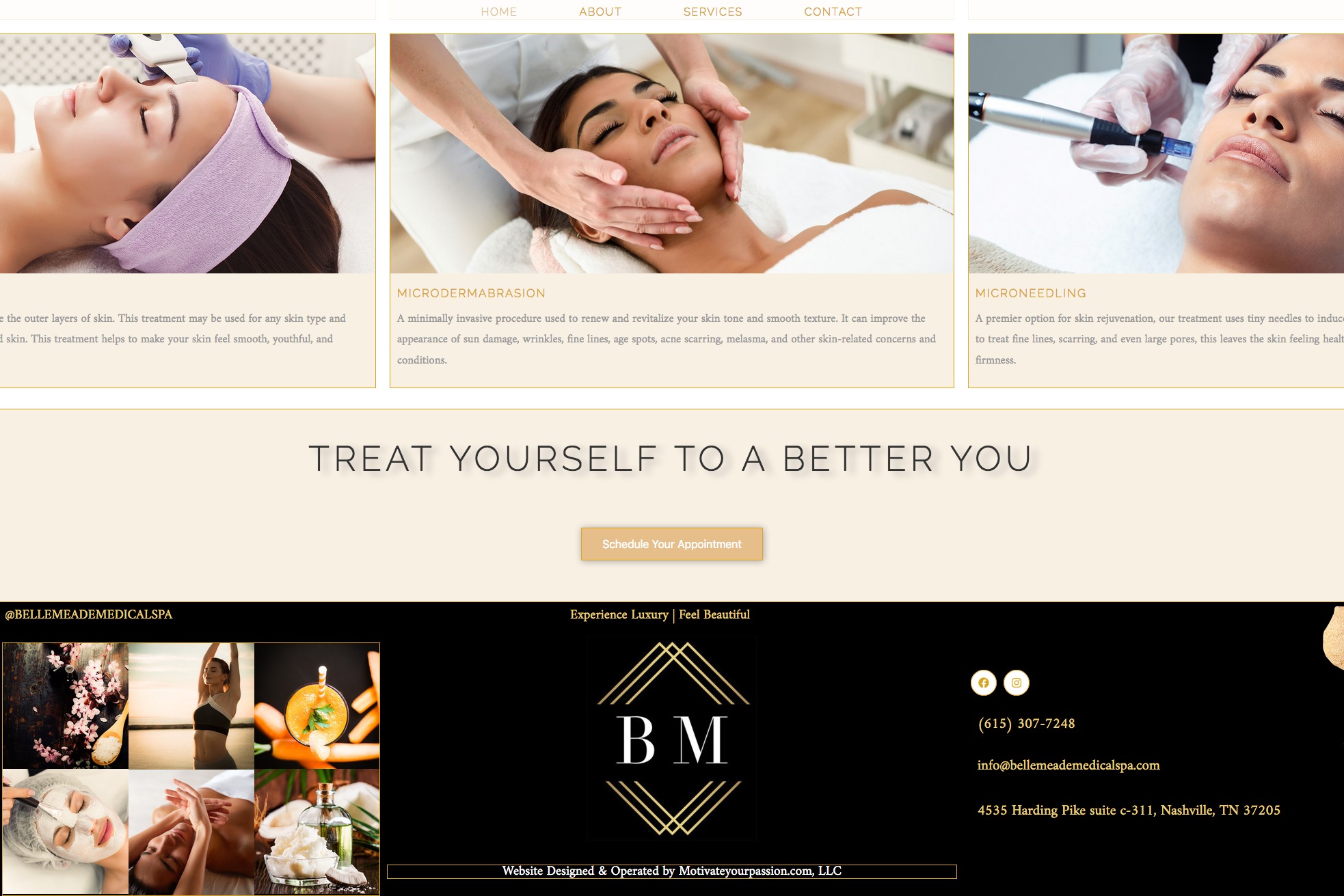 Website for medical spa